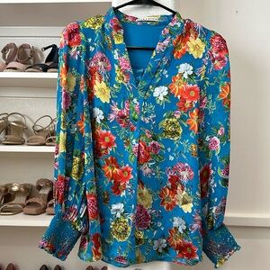 Alice + Olivia floral blouse
